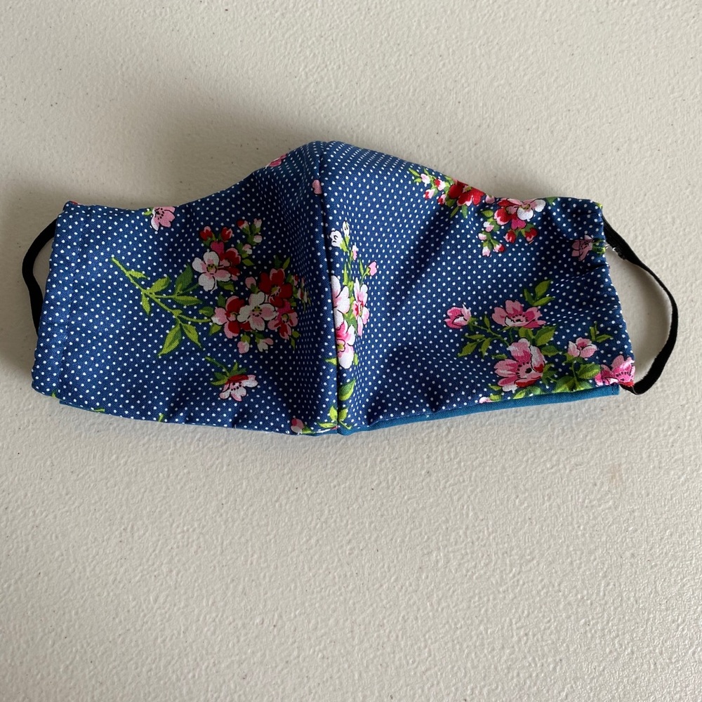 Face mask handmade floral print